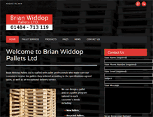 Tablet Screenshot of pallets-uk.co.uk